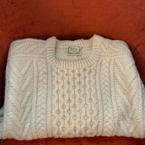 Handknit Irish Wool Fishing Sweater